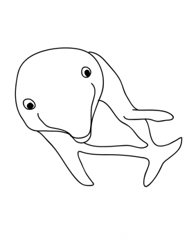 Desenho Imprimível de Golfinho para Pintar grátis