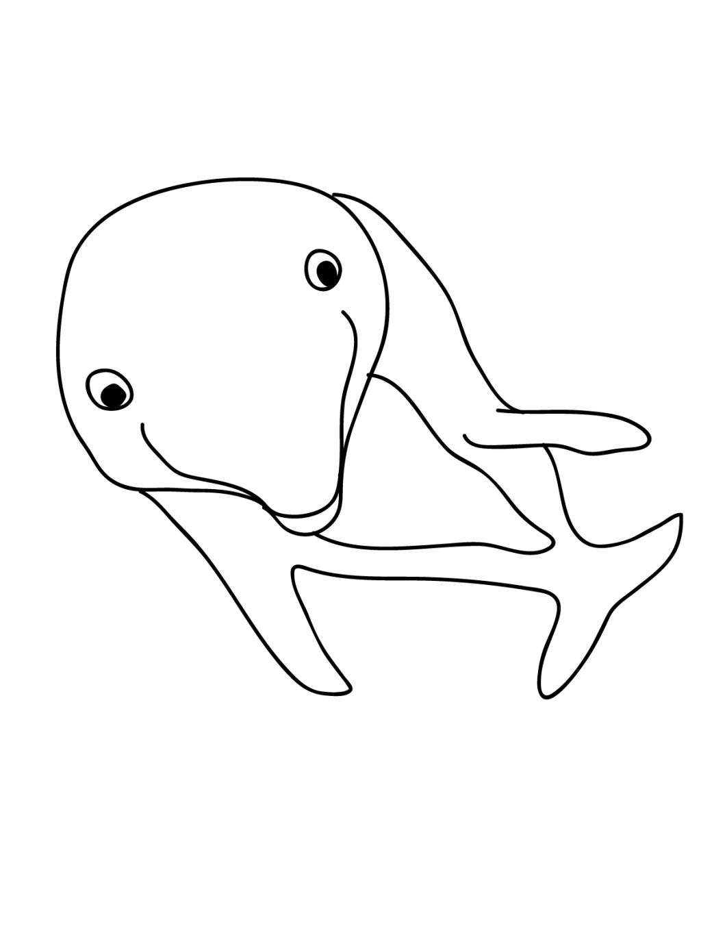 Desenho Imprimivel de Golfinho para Pintar Grátis