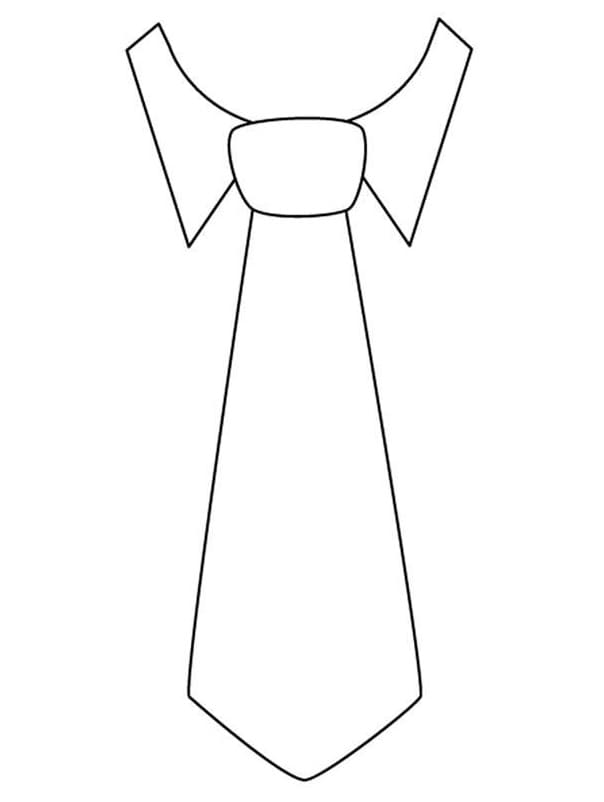 Desenho Gravata 3 para Colorir