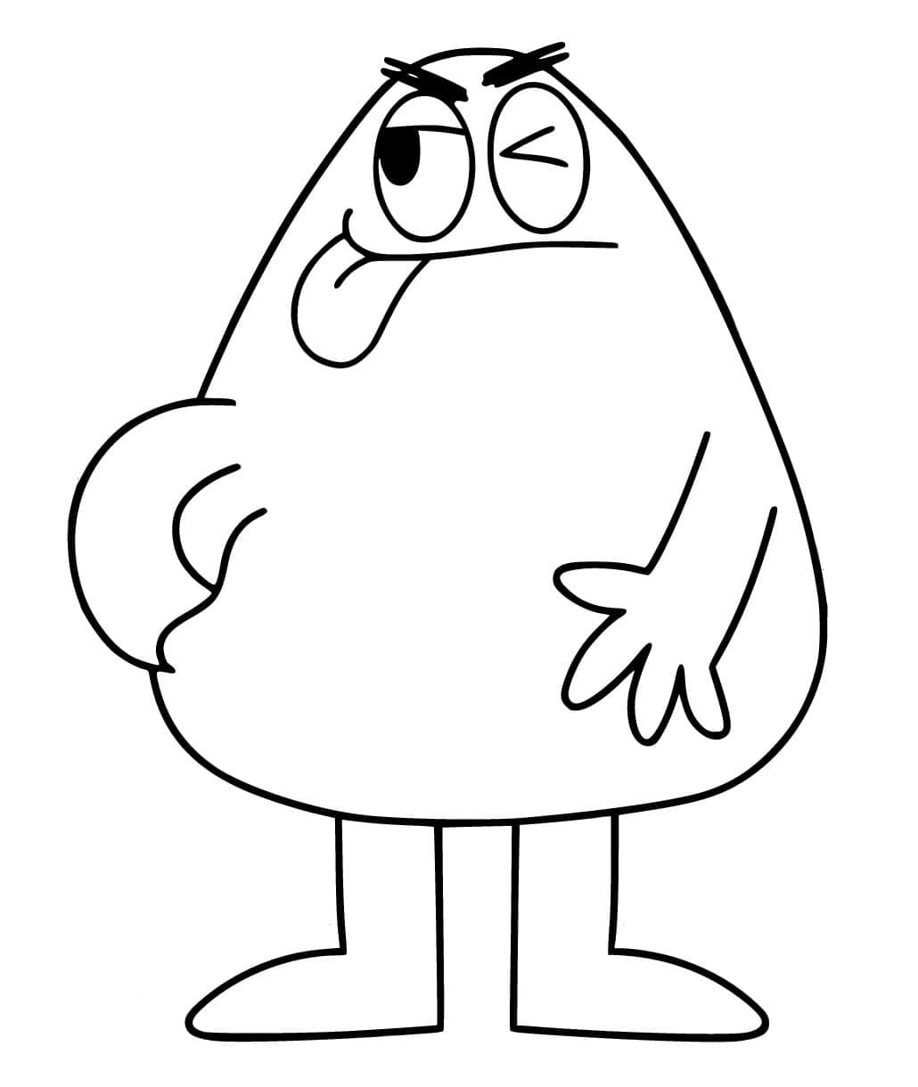 Desenhos de Grimace Animado para Colorir