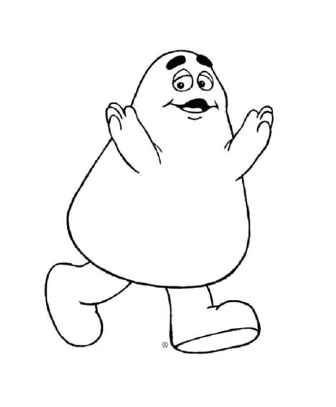 Desenhos de Grimace Fofo para Colorir