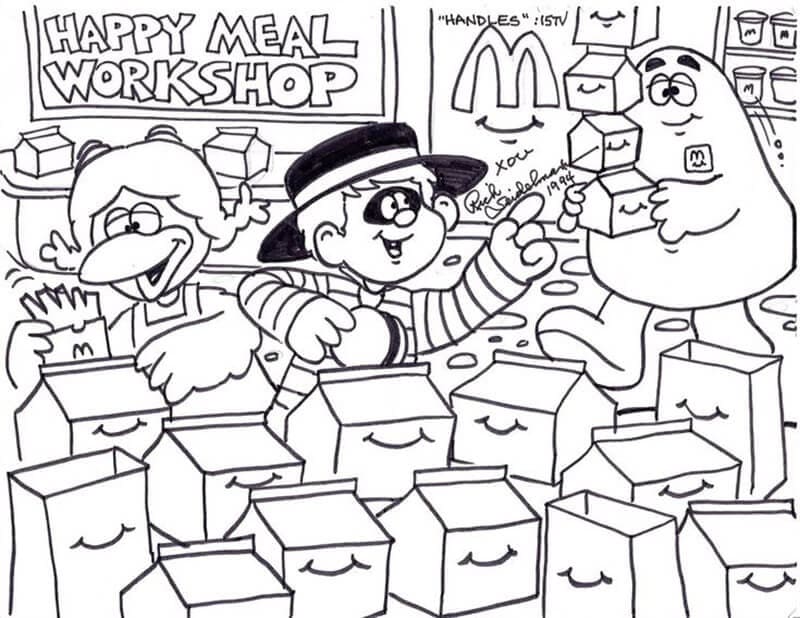 Desenhos de Grimace Imprimivel Grátis para Crianças para Colorir