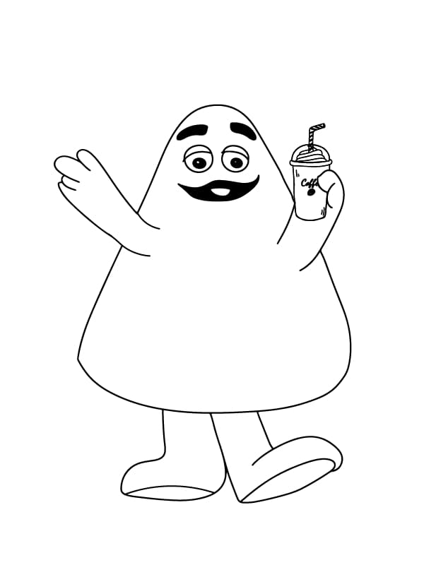 Desenhos de Grimace Imprimivel para Crianças para Colorir