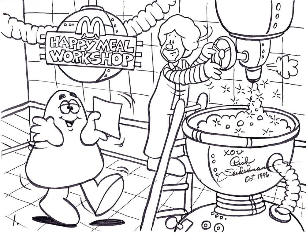 Desenhos de Grimace Mcdonalds para Colorir
