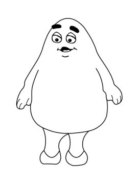 Desenhos de Grimace para crianças de 2 Anos para Colorir