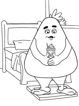 Desenhos de Grimace para crianças para Colorir