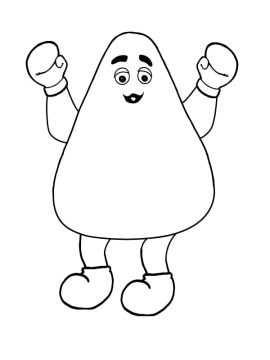 Desenhos de Grimace Simples para Colorir