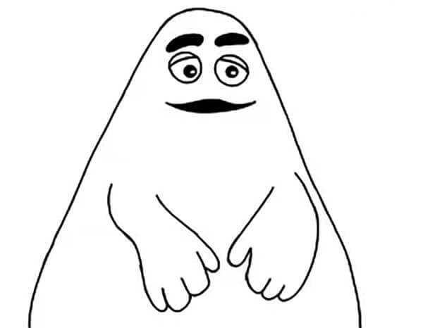 Desenhos de Grimace Sorridente para Colorir