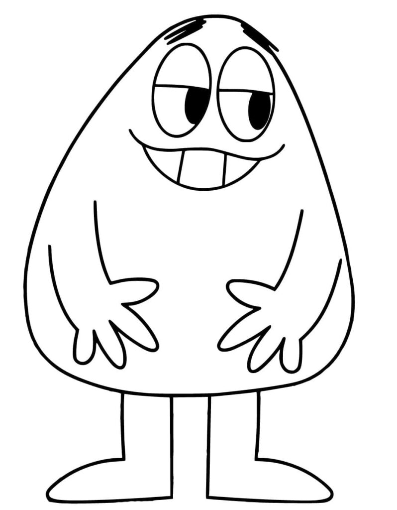 Desenhos de Grimace do Desenho Animado para Colorir