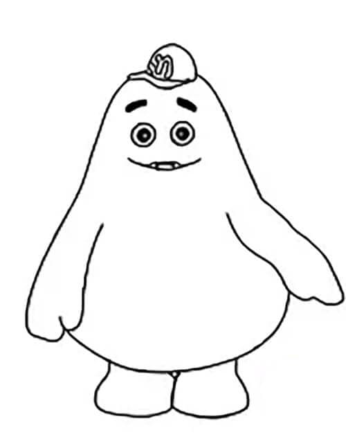Desenhos de Pequeno Grimace para Colorir