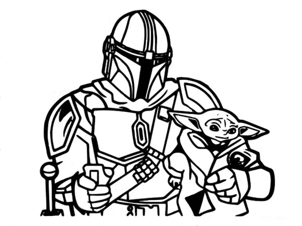 Desenho de Grogu para Colorir Online Pdf