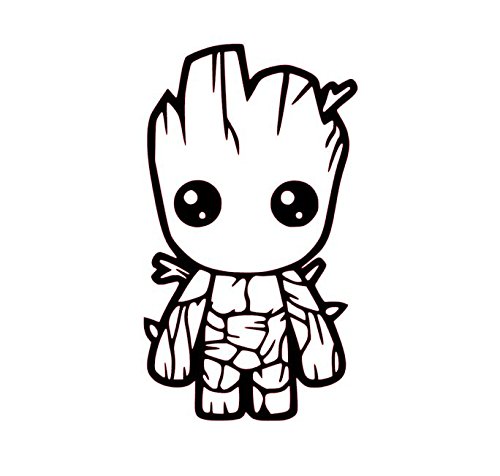 Desenho de Groot Bebê para Colorir Pdf