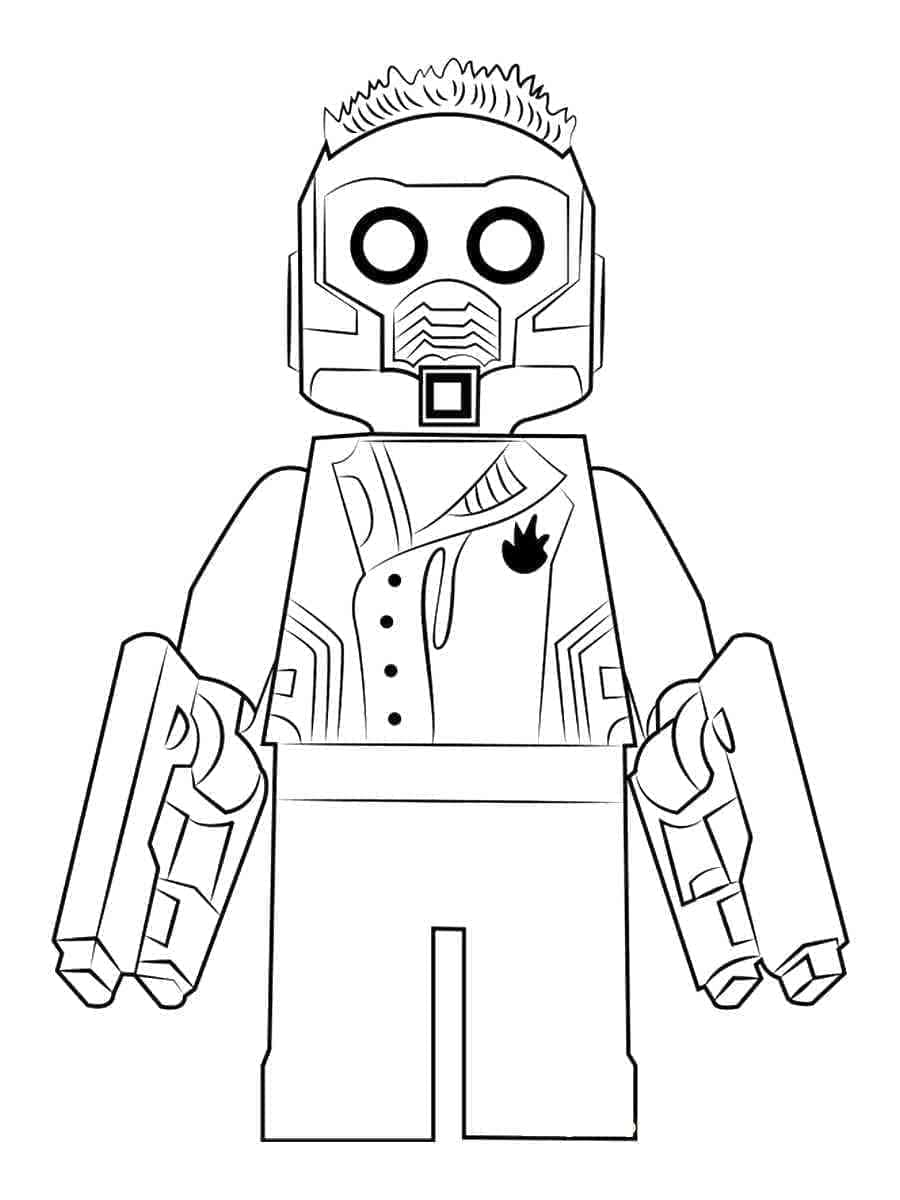 Desenho de Lego Star Lord para Colorir