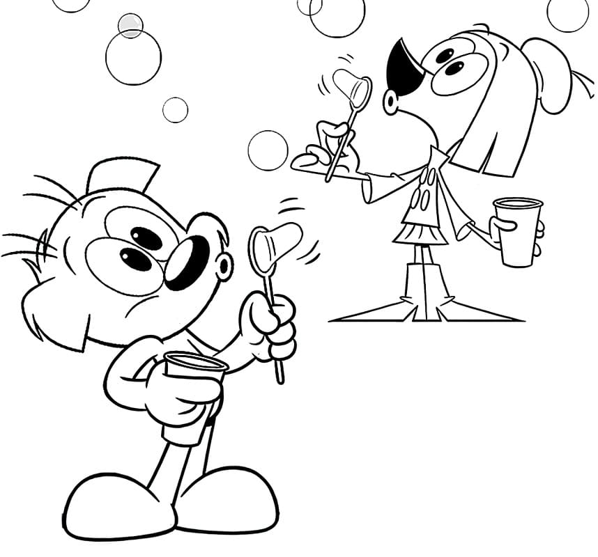 Desenho de as Aventuras de Gui e Estopa Giz de Cera