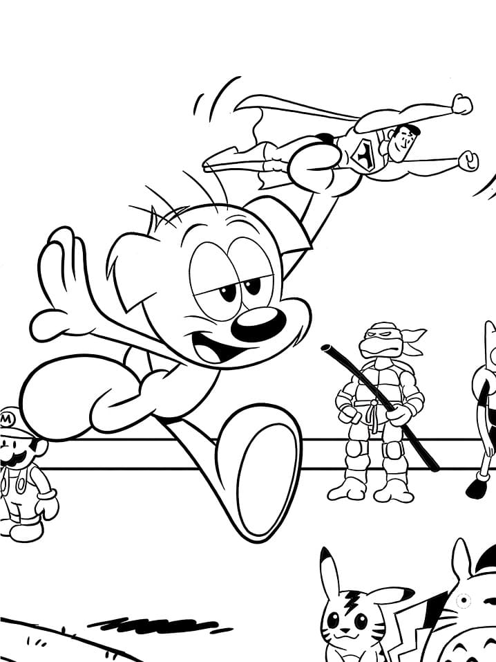 Desenho de as Aventuras de Gui e Estopa para Pintar