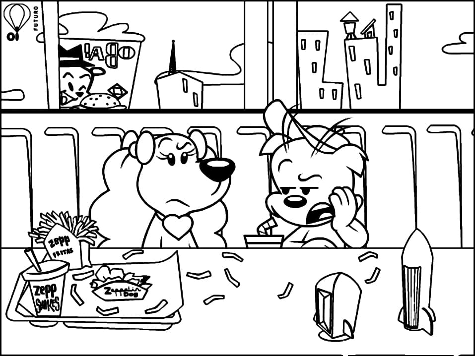 Desenho de Gui e Estopa Coleção Completá