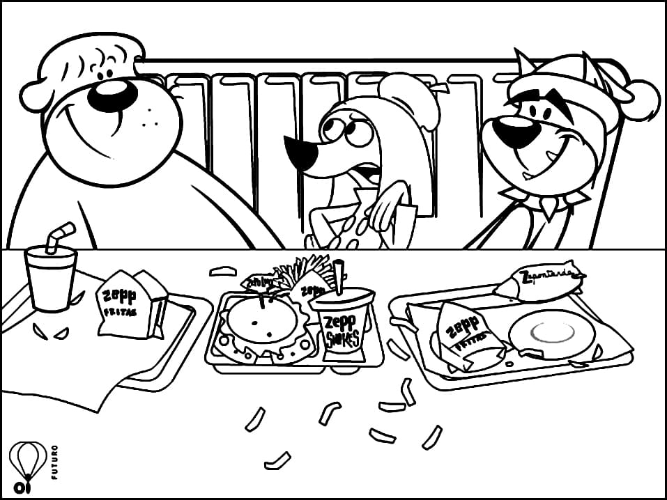 Desenho de Gui e Estopa para Imprimir