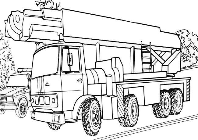 Desenho de Guindaste 1 para Colorir