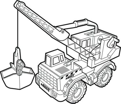 Desenho de O Guindaste para Colorir