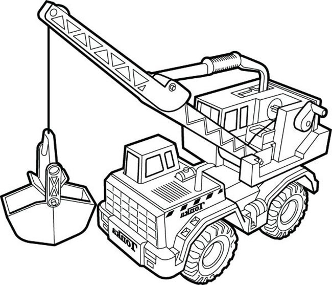 Desenho de o Guindaste para Colorir
