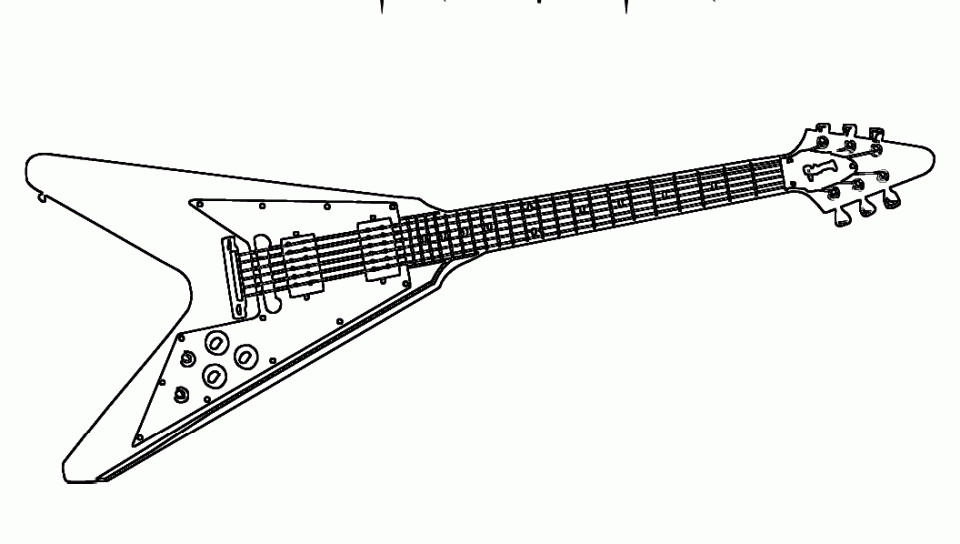 1540022460 Stirring Captain Electric Coloring Pages Guitar Photo Gallery On Website Book For 960×544 1