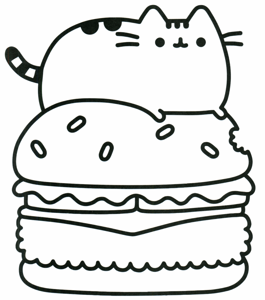 Desenho de Hamburguer para Colorir Pdf