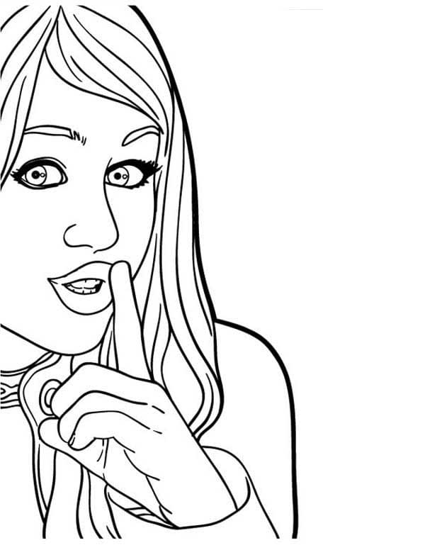 Desenho de Hannah Montana Imprimivel Download