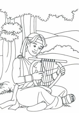 Desenho de Harpa para Baixar grátis