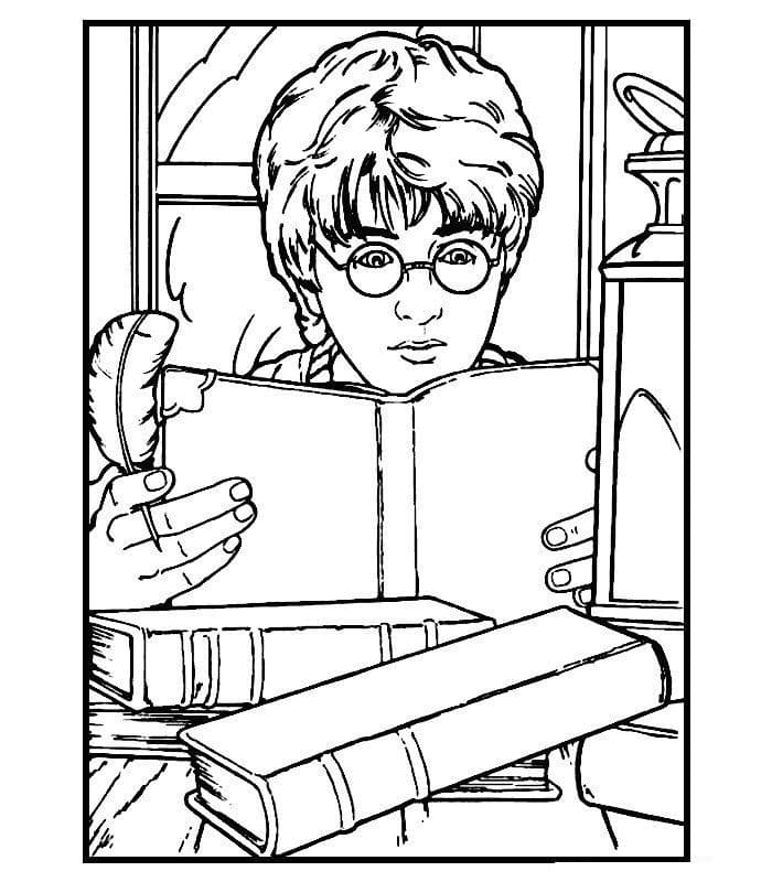 Desenho de Harry Potter Infantil para Colorir