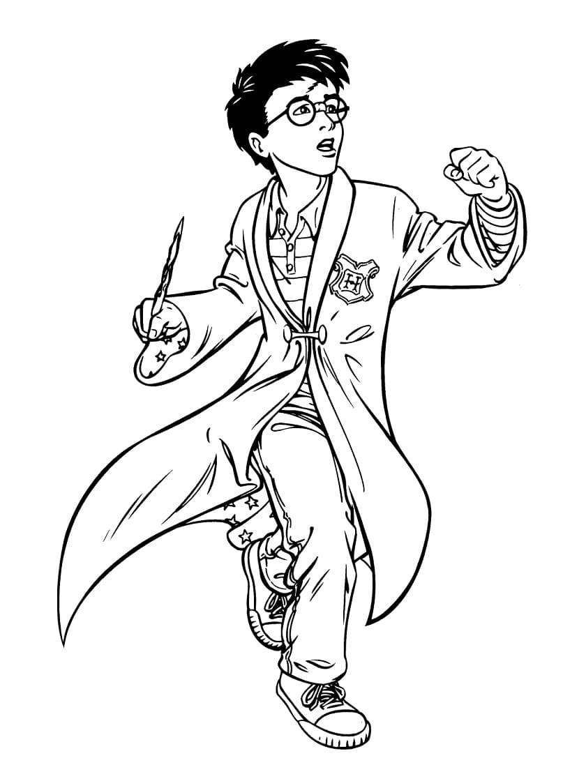 Desenho de Harry Potter para Colorir Download
