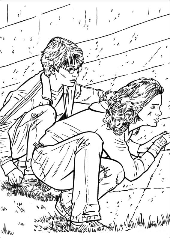 Desenho de Harry Potter para Colorir Pdf