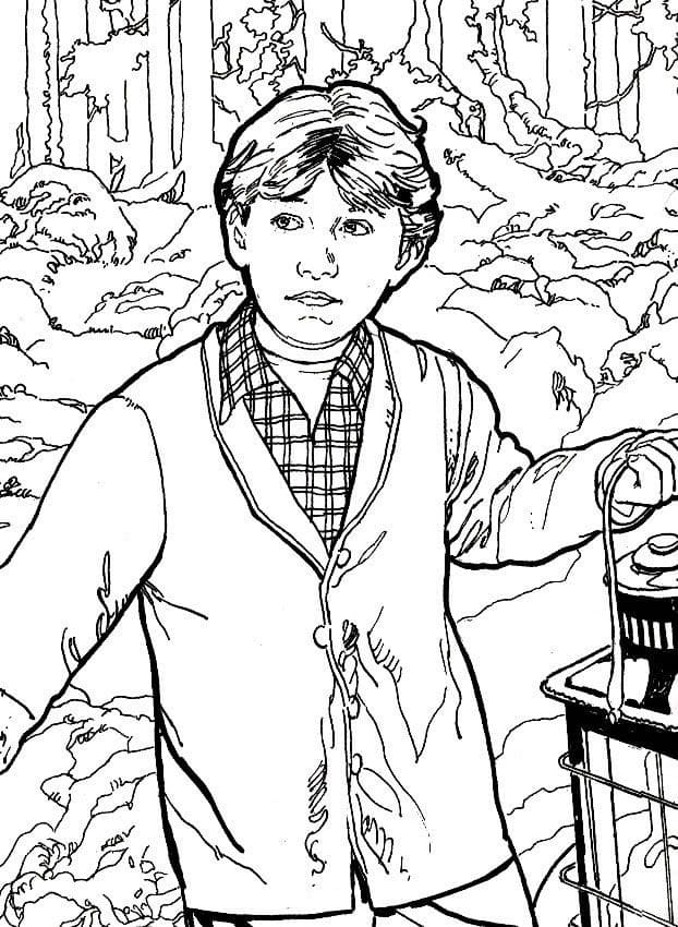 Desenho de Ron Weasley para Imprimir Lápis de Cor