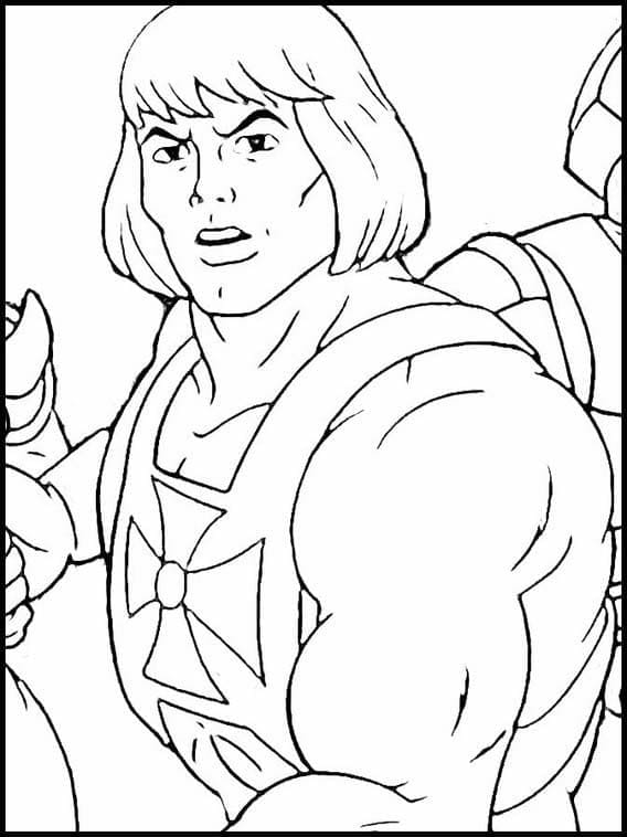 Desenho de Heman para Imprimir Lápis de Cor