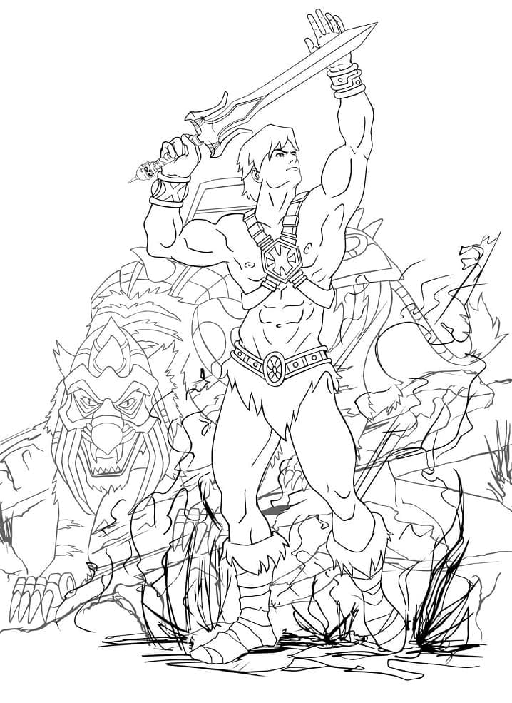 Desenhos de He Man para Colorir