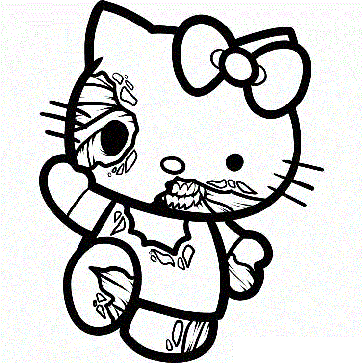 Desenhos de Hello Kitty para Colorir