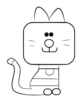 Desenho de Enid de Hey Duggee para Colorir