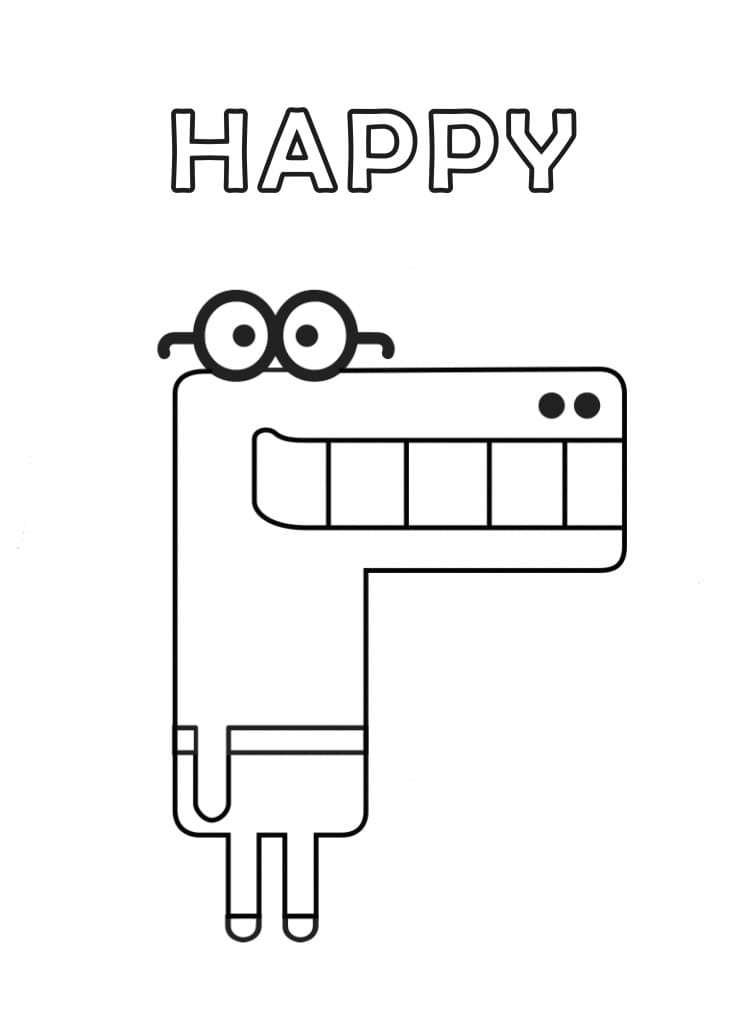 Desenho de Happy de Hey Duggee para Colorir