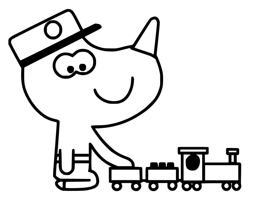 Desenho de Hey Duggee Tag para Colorir