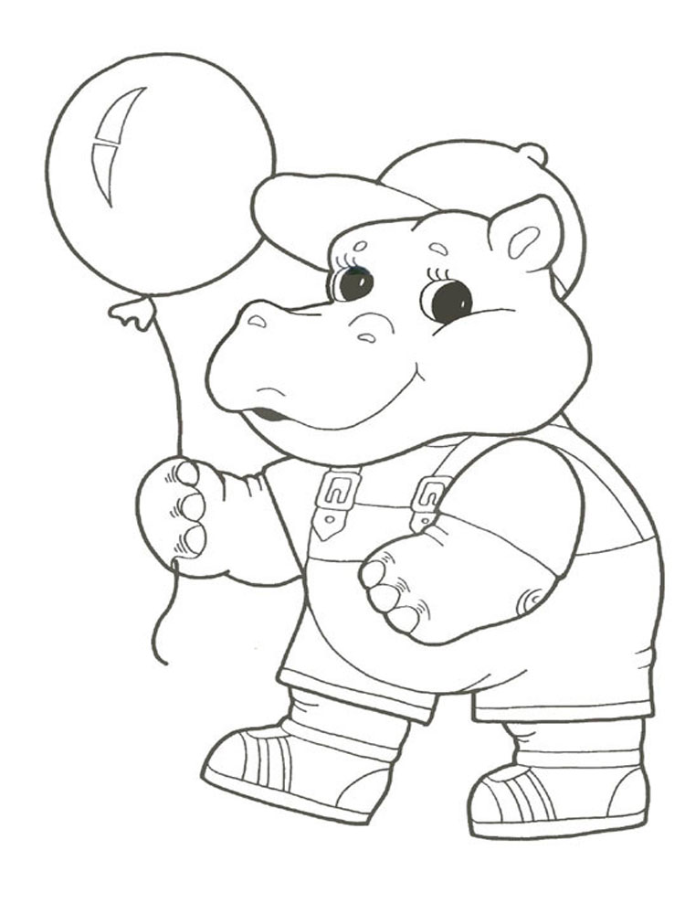 Desenhos de Hipopótamo para Colorir