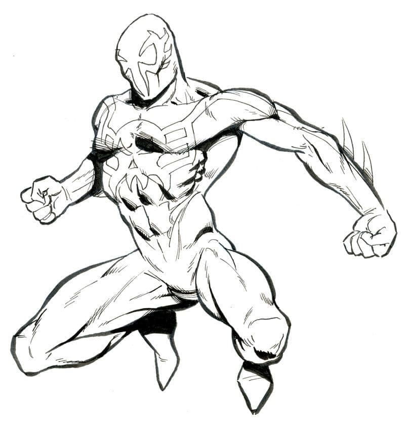 Desenho de Homem Aranha 2099 para Colorir