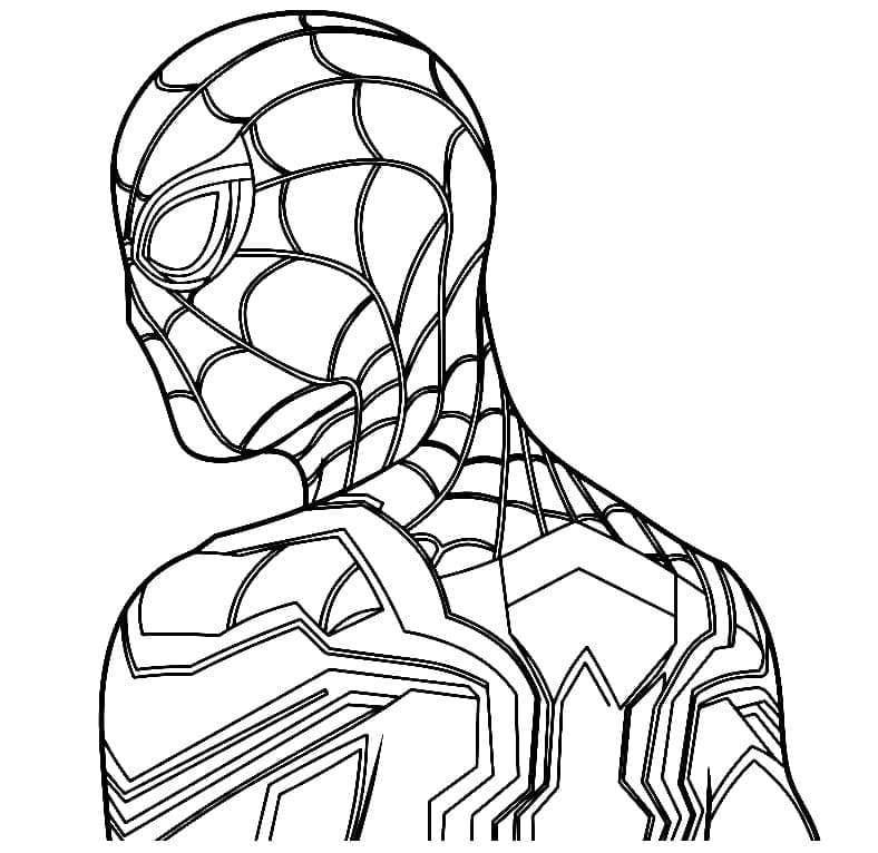 Desenho de Homem Aranha de Marvel para Colorir