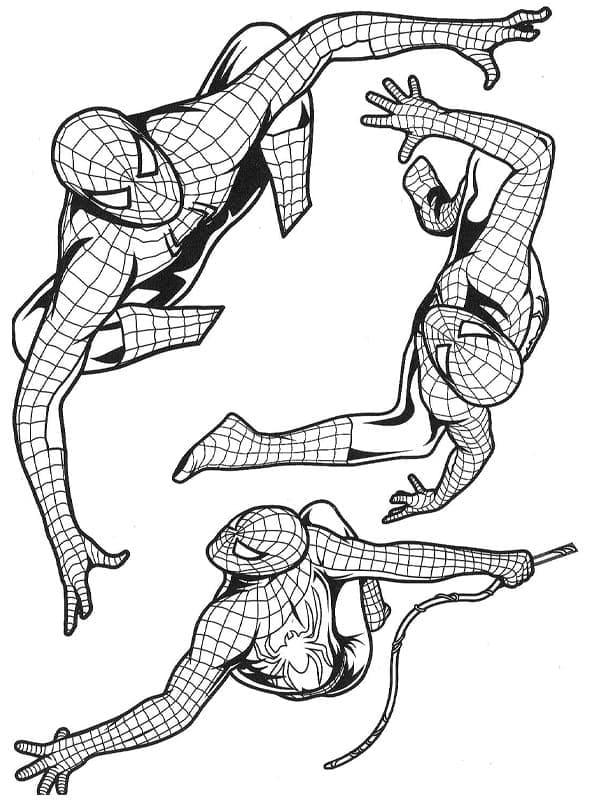 Desenho de Imagens do Homem Aranha para Colorir