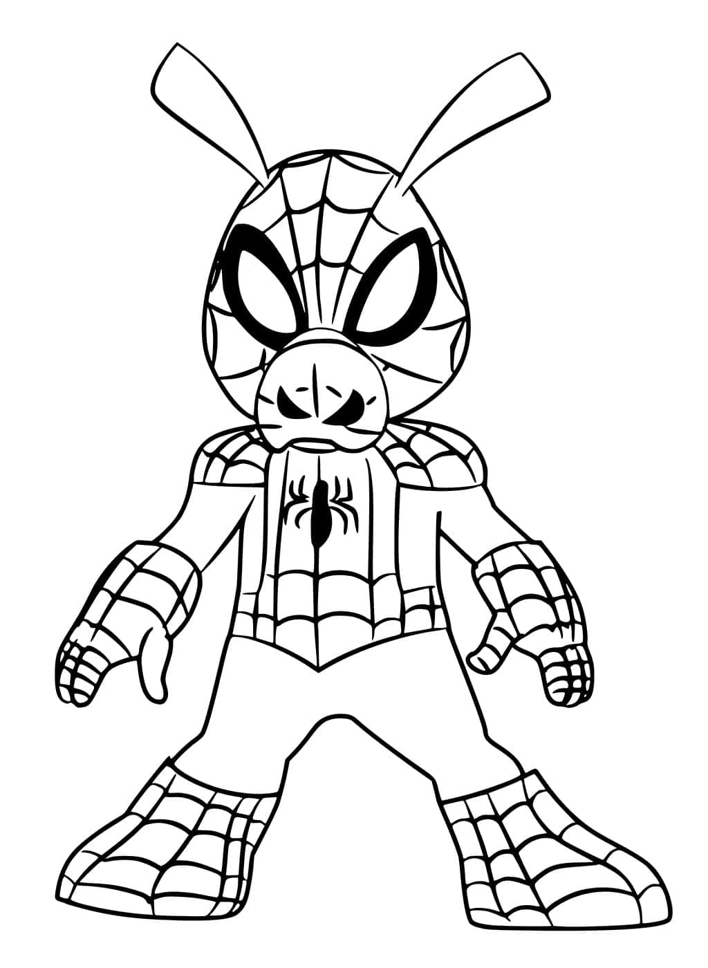 Desenho de Spider Ham para Colorir