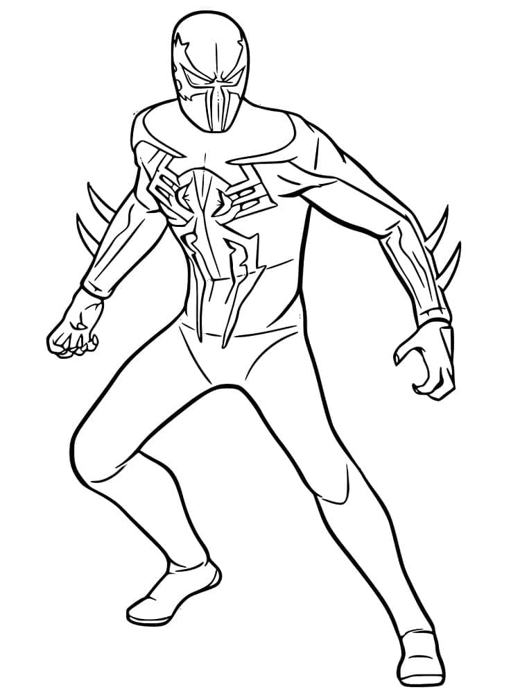 Desenho de Spiderman 2099 para Colorir