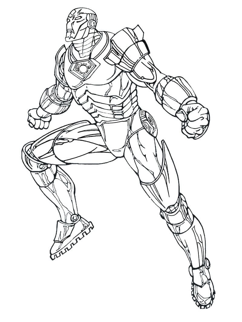 Desenho de Homem de Ferro Vingadores para Colorir