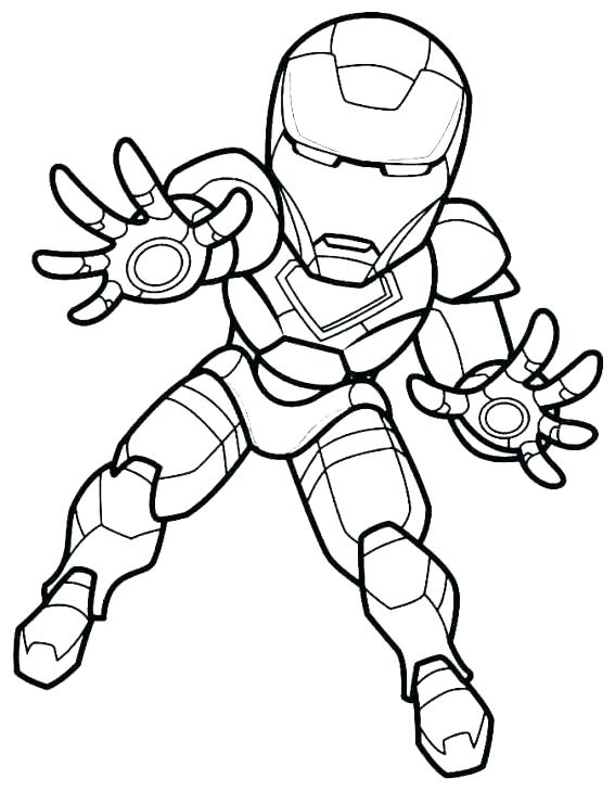 Desenho do Super Herói Homem de Ferro Pdf Grátis