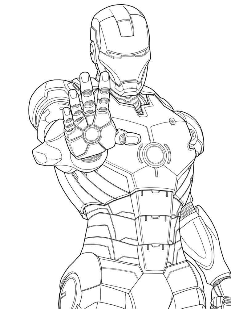 Desenho Homem de Ferro Batalhá para Colorir