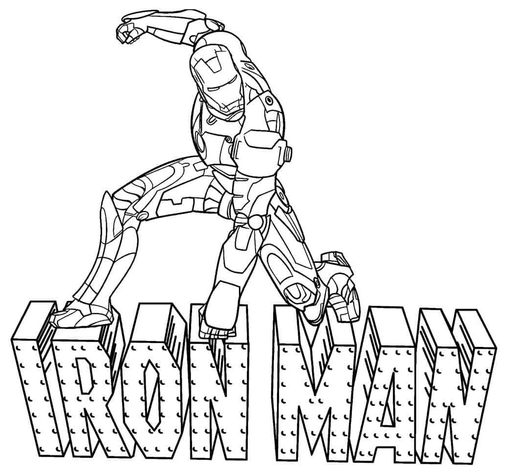 Desenho Homem de Ferro com Capitão América para Colorir