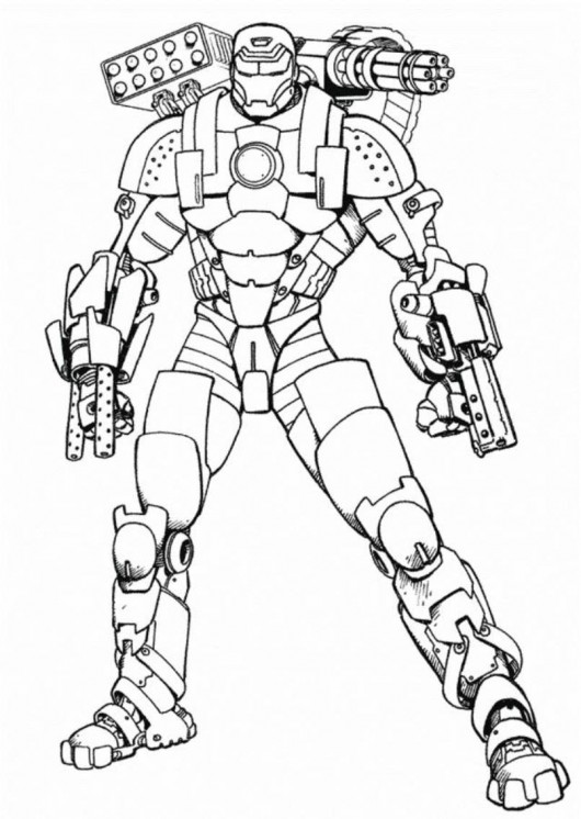 Desenho Homem de Ferro para Imprimir Grátis