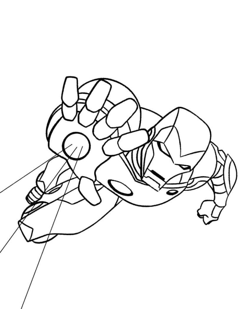Desenho Homem de Ferro Pdf para Pintar